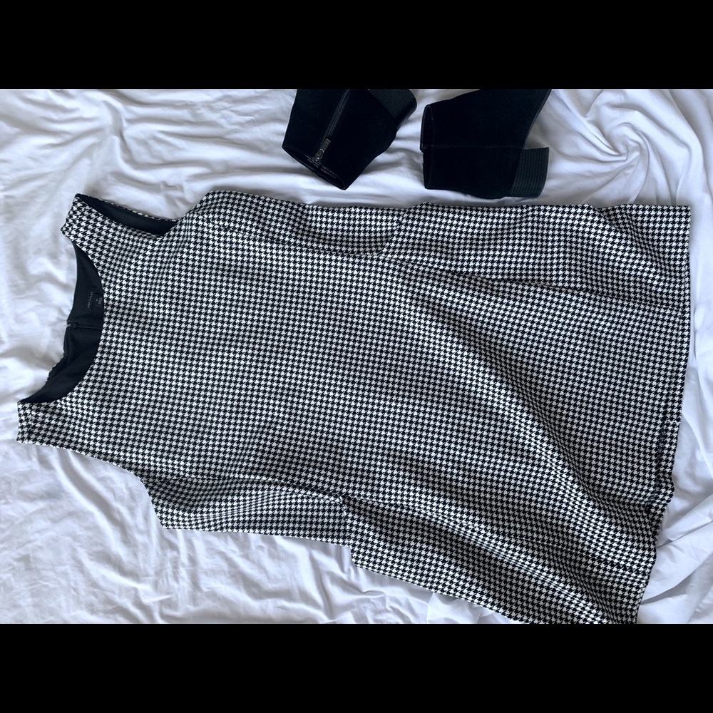 Ann Taylor houndstooth dress